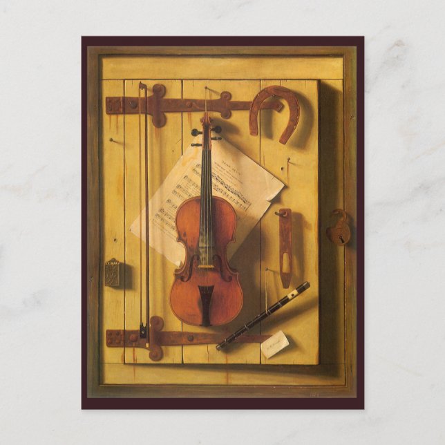 Carte Postale Violon et musique de Still Life par William Harnet (Devant)