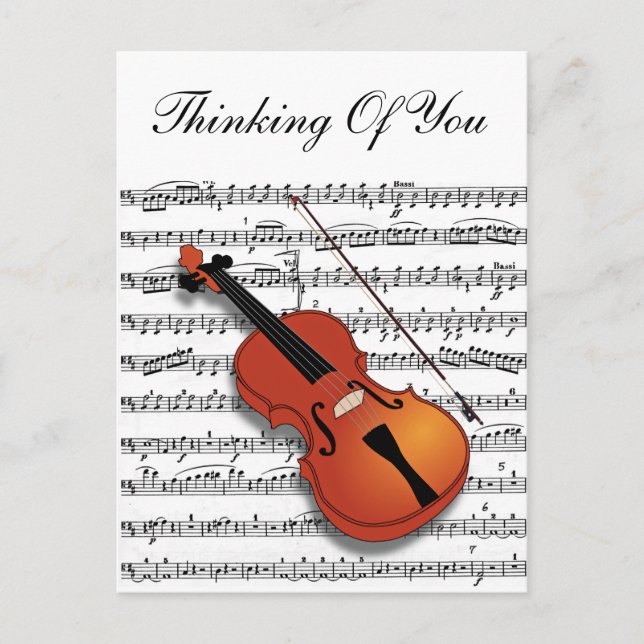 Carte Postale Violon Lover_ (Devant)