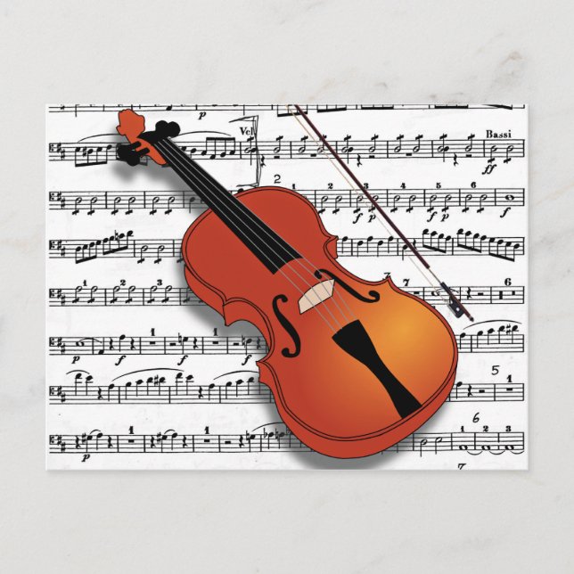 Carte Postale Violon Lover_ (Devant)