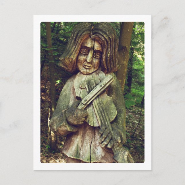 Carte Postale Violoniste (Devant)