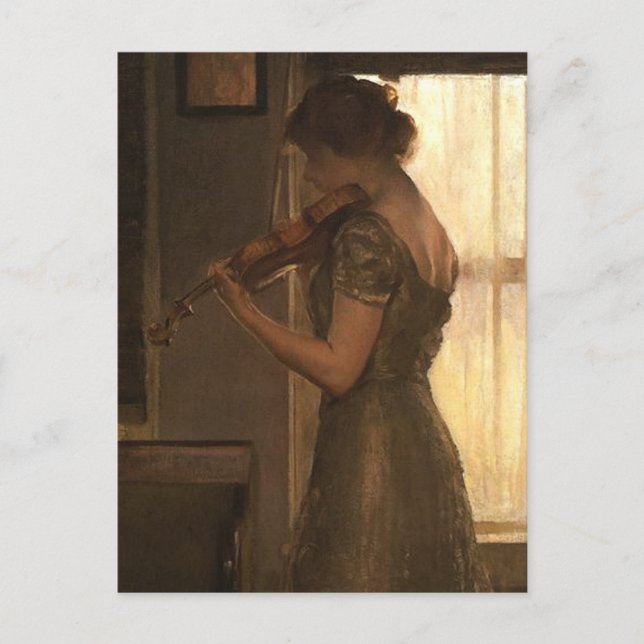 Carte Postale Violoniste (Devant)