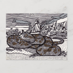 Carte Postale Viper à cornes
