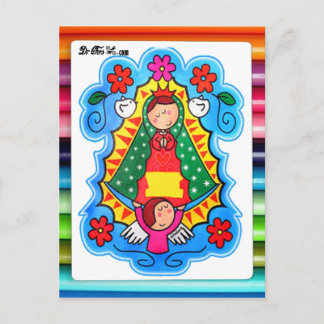 CARTE POSTALE VIRGEN DE GUADALUPE CARICATURA 02 PERSONNALISABLE 