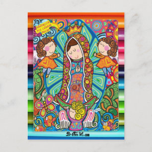 CARTE POSTALE VIRGEN DE GUADALUPE CARICATURA 06