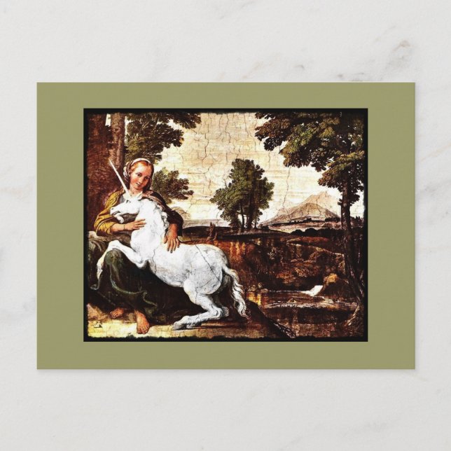 Carte Postale Virgin et la licorne (Devant)
