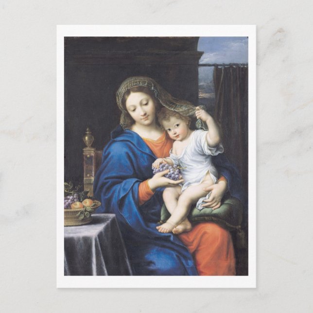 Carte Postale Virgin of the Grapes, 1640-50 (Devant)