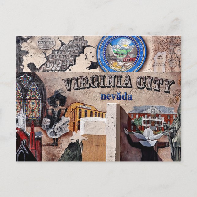 Carte postale Virginia City, Nevada (Devant)