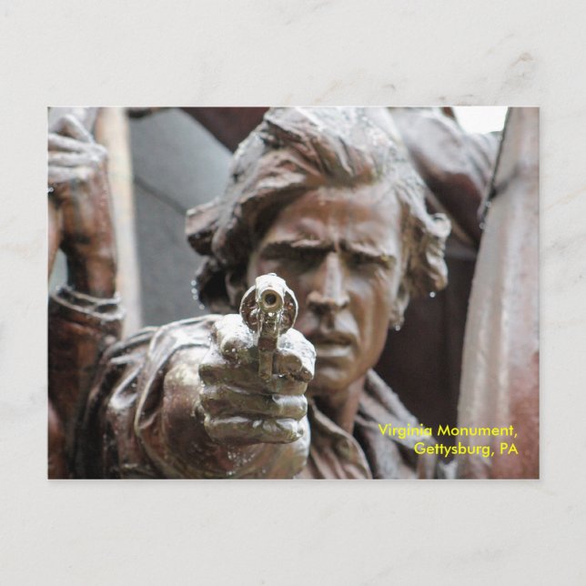 Carte Postale Virginia Monument, Gettysburg Postcard (Devant)