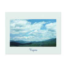 Carte postale Virginia Mountain View
