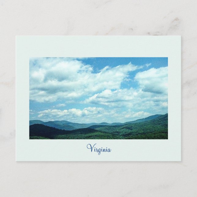 Carte postale Virginia Mountain View (Devant)