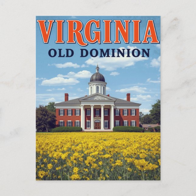 Carte Postale Virginia Old Dominion (Devant)