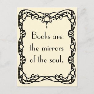 Carte Postale Virginia Woolf sur les livres