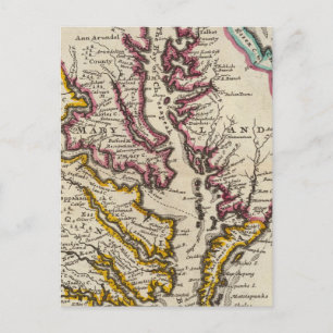 Carte Postale Virginie et Maryland