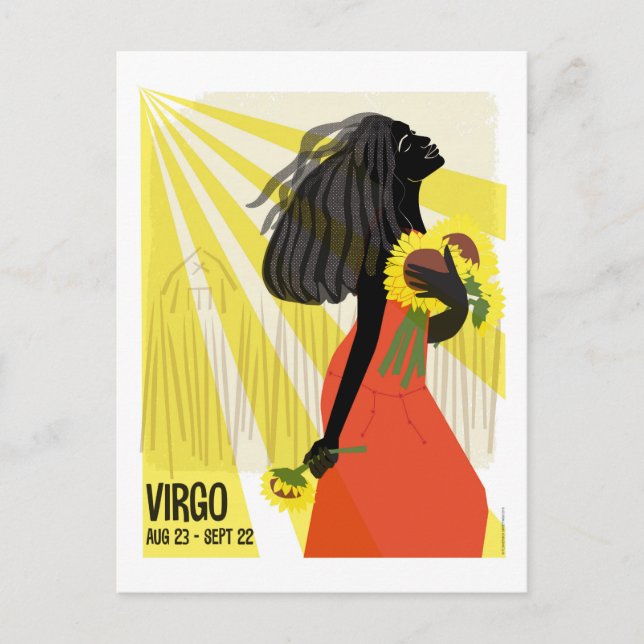 Carte Postale Virgo le Zodiac de Maiden (Devant)