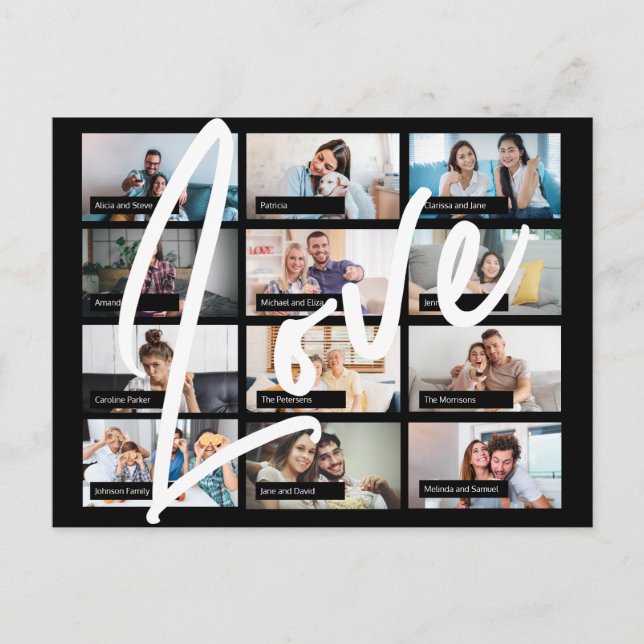 Carte Postale Virtual online meilleurs amis personnalisé 12 amou (Devant)