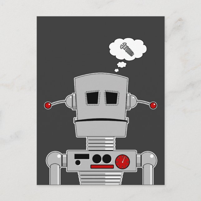 Carte postale Vis Robot (Devant)