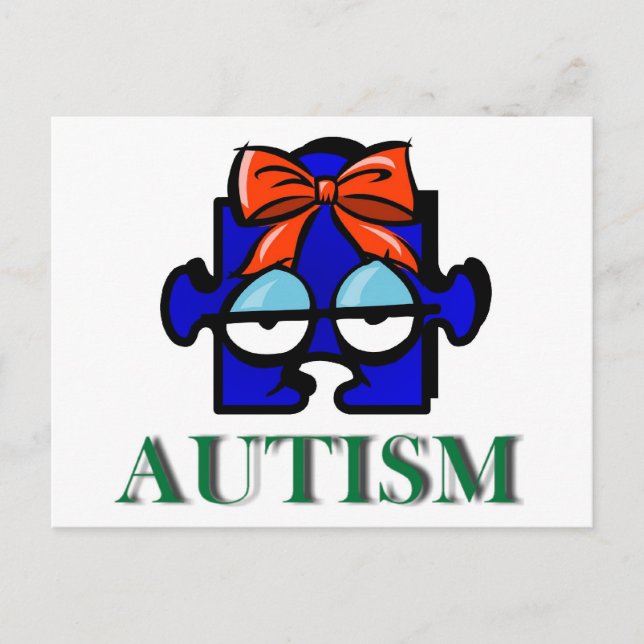 Carte postale Visage Autisme (Devant)