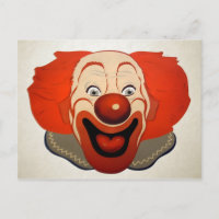 Visage de clown vintage