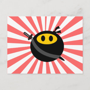 Carte Postale visage de Ninja