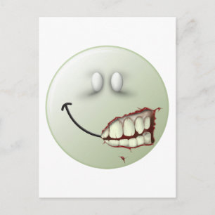 Carte Postale Visage de Zombie