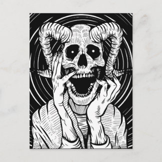 Carte Postale visage diable