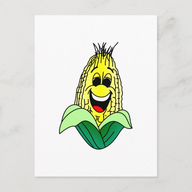 Carte Postale Visage du maïs (Devant)