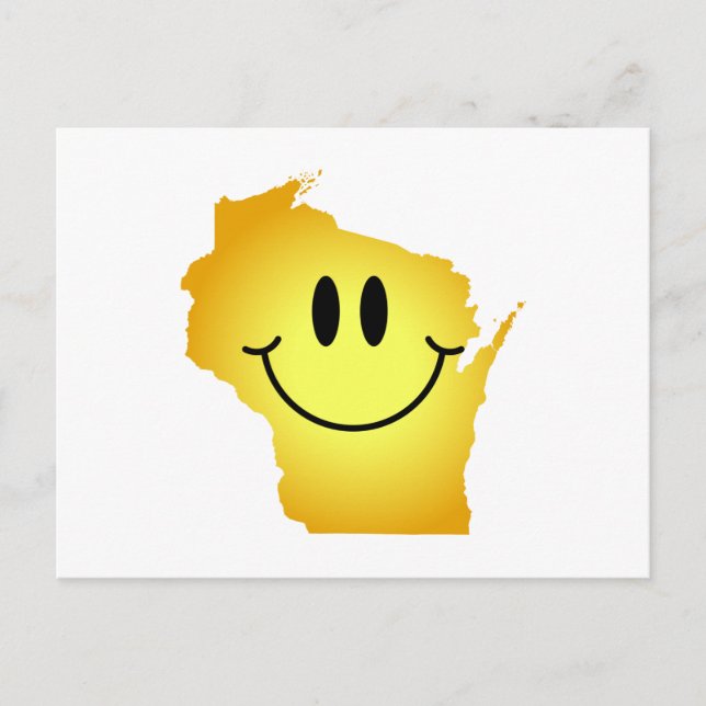 Carte Postale Visage du Wisconsin (Devant)