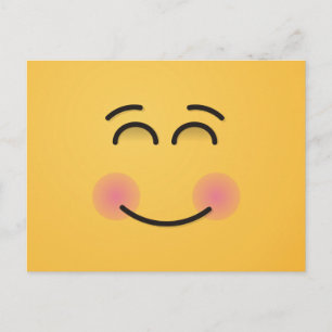 Carte Postale Visage souriant aux yeux souriants