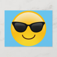 Visage souriant avec lunettes de soleil Cool Emoji