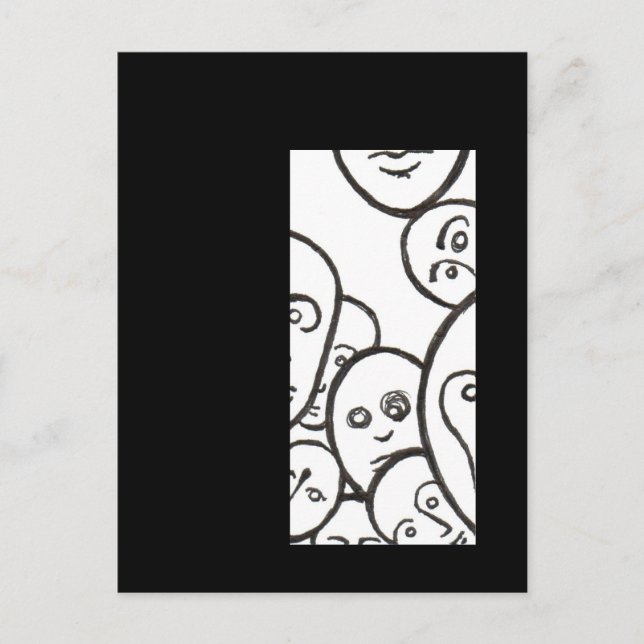 Carte Postale Visages (Devant)