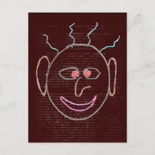 Carte postale Visages amusants