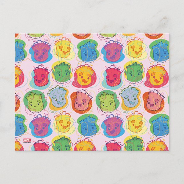 Carte Postale Visages de Groot Groovy (Devant)