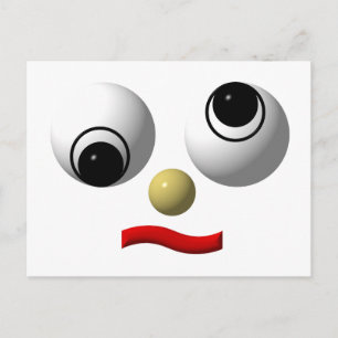 Carte Postale Visages Googly