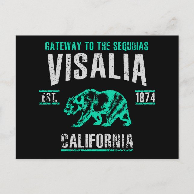 Carte Postale Visalia (Devant)