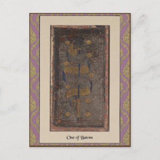 Carte Postale Visconti Tarot Deck Card 1 - vers 1428-1447