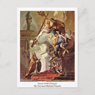 Carte Postale Vision De Saint Clément Par Giovanni Battista Tiep