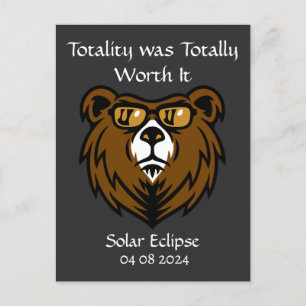 Carte Postale Visionneuse Eclipse Ours Solaire Total