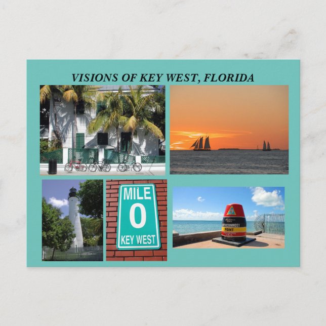 Carte Postale Visions de Key West, Floride (Devant)