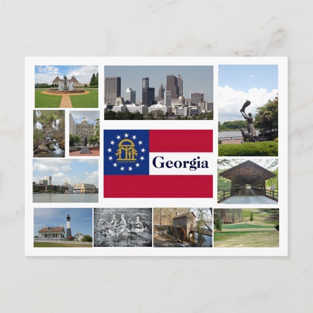Carte Postale Visions de la Géorgie (Devant)