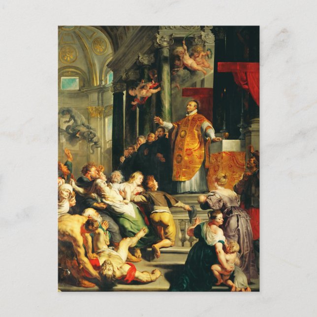 Carte Postale Visions d'Ignace par Peter Paul Rubens (Devant)