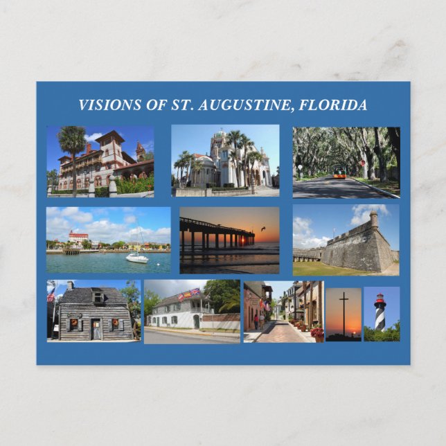 Carte Postale Visions of St. Augustine, Florida Postcard (Devant)