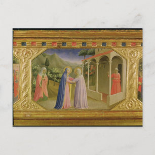 Carte Postale Visitation, de l'Annonciation predella