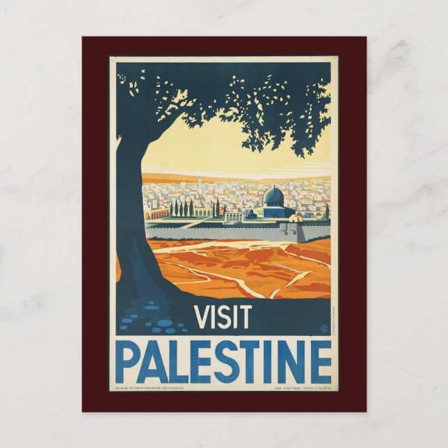Carte Postale Visite de la Palestine (Devant)