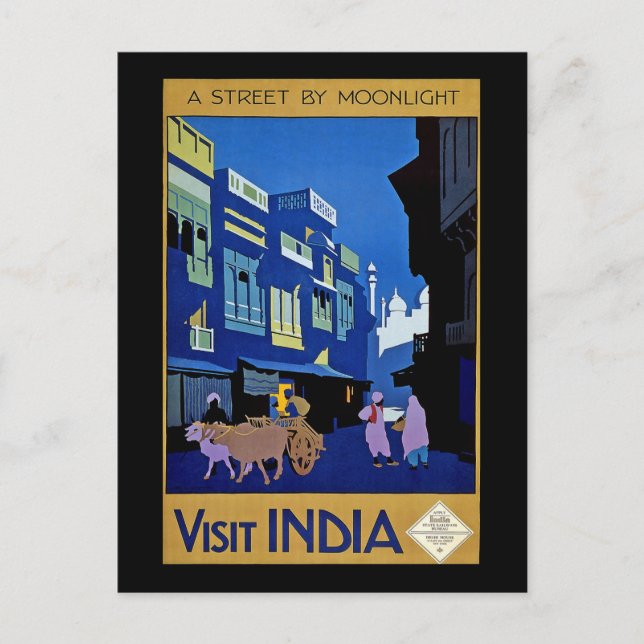 Carte Postale Visite de l'Inde (Devant)