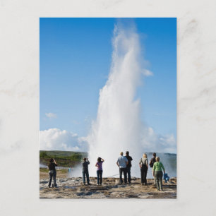 Carte Postale Visite touristique de Strokkur