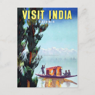 Carte Postale Visite vintage Inde Voyage au Cachemire
