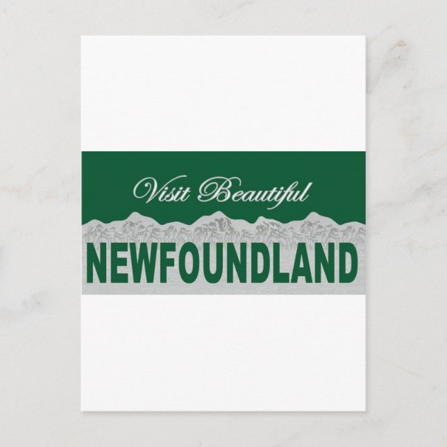 Carte Postale Visiter Beautiful Newfoundland (Devant)