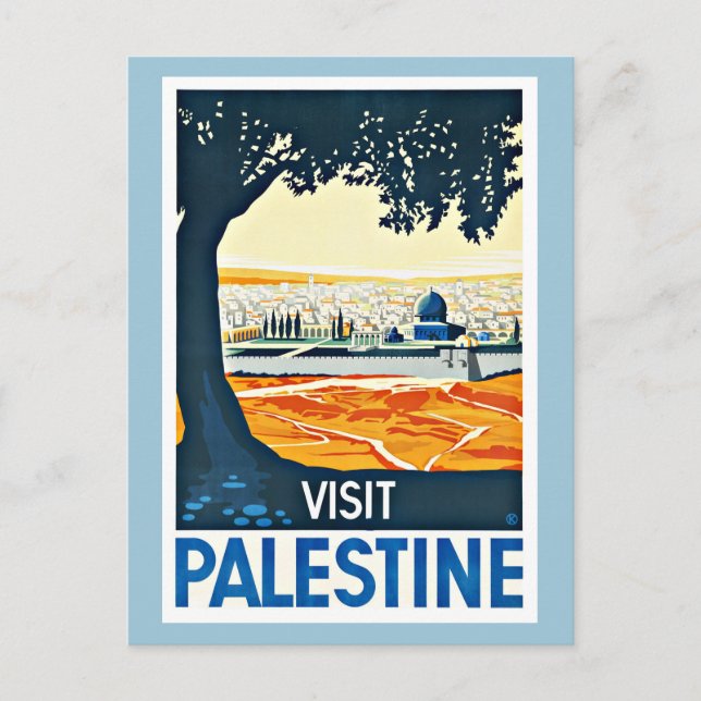 Carte Postale Visiter le Vintage voyage palestinien (Devant)