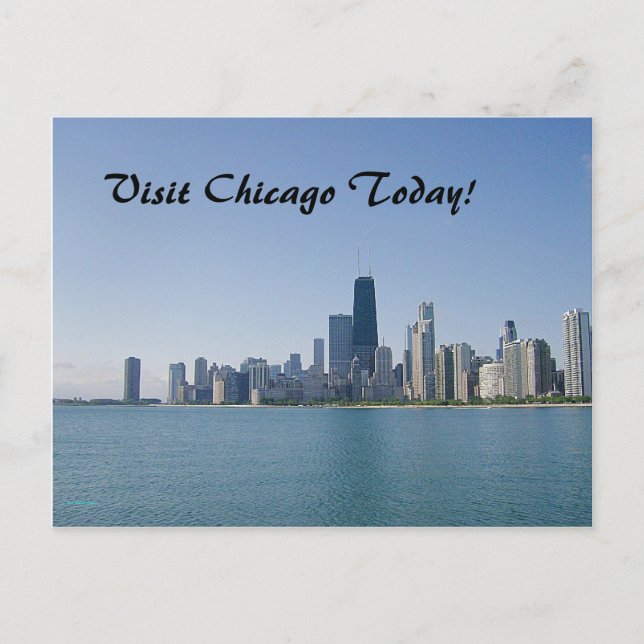 Carte Postale Visitez Chicago Today (Devant)