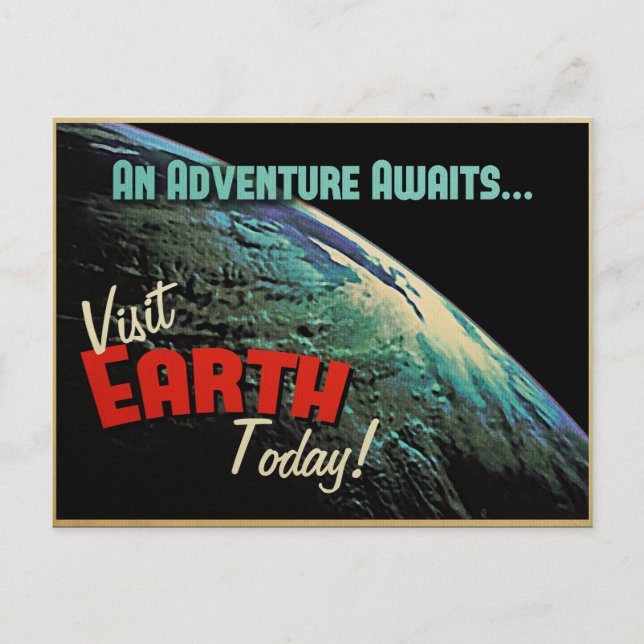 Carte Postale Visitez Earth Today ! (Devant)